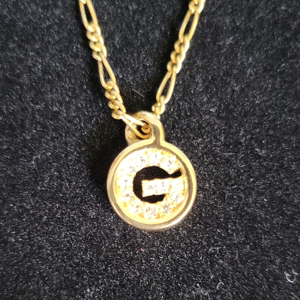 Givenchy G Rhinestone Necklace - Picture 7 of 9